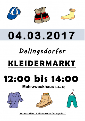 Kleidermarkt am 04.03.2017